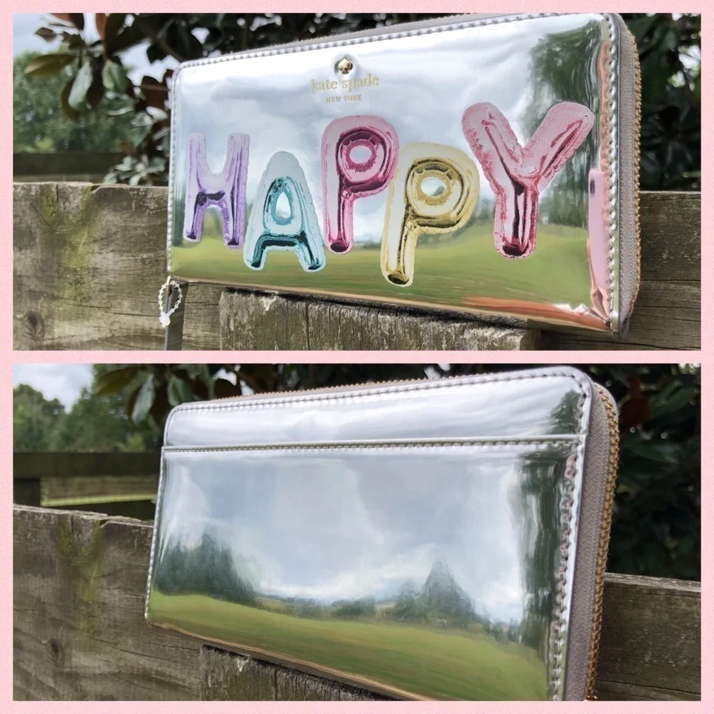 ♠️Rare Kate Spade Happy Tote & Wallet Balloon Set
